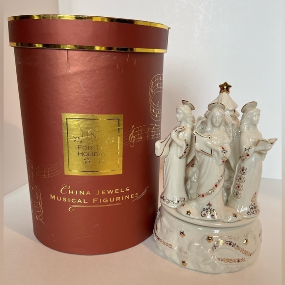 Lenox Other - Musical Angels Figurine Plays "Angels We Have Heard on High" Lenox with Box